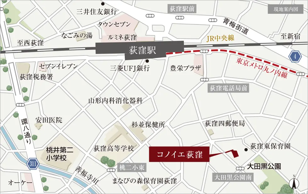 現地案内図